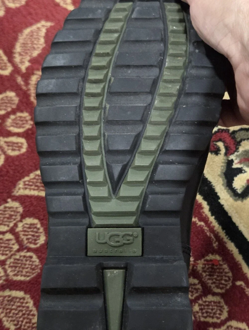 UGG Black Leather & Suede Insulated Short Boots